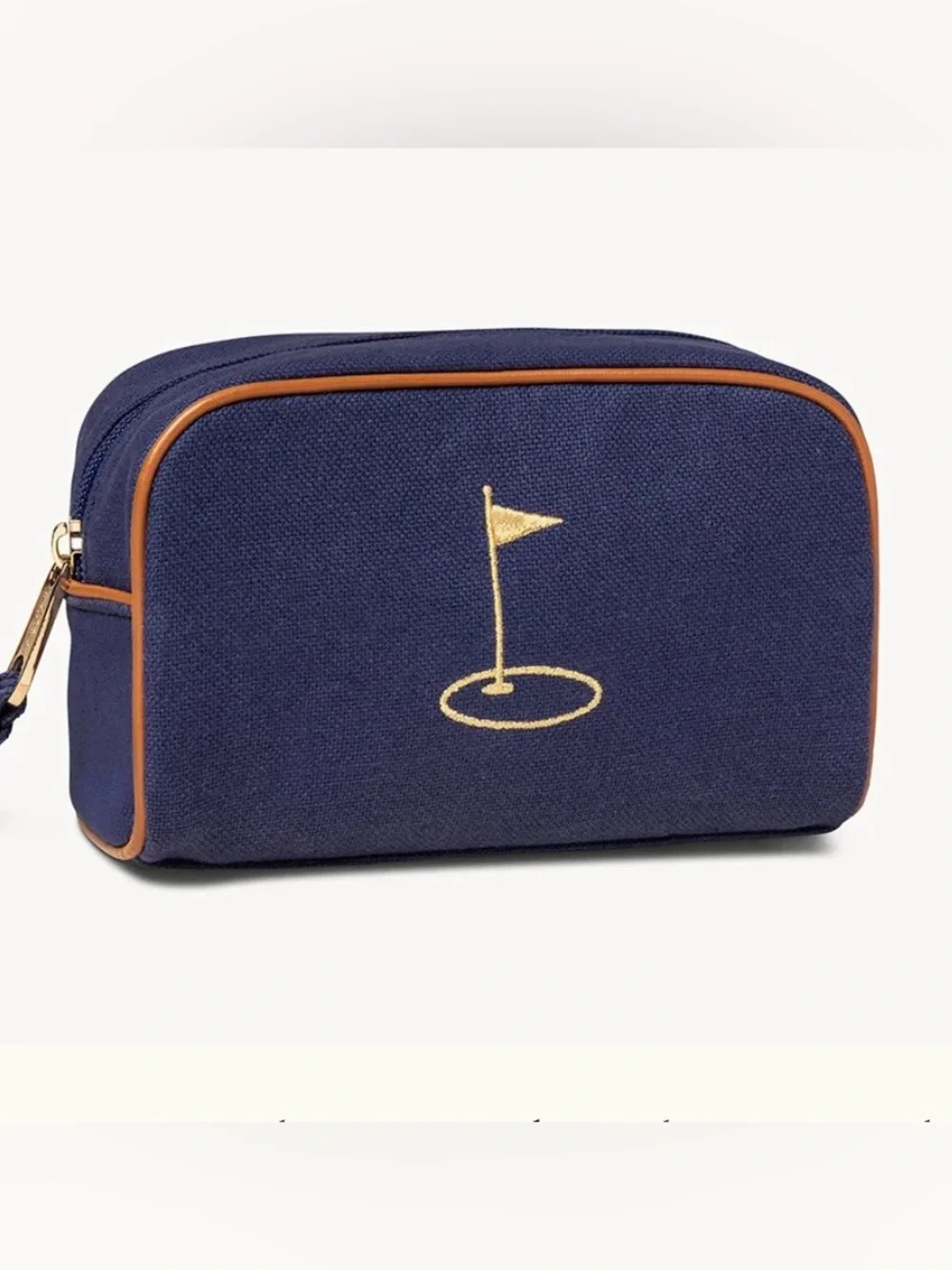 SPARTINA 449 Navy Travel Pouch Flagstick on Green